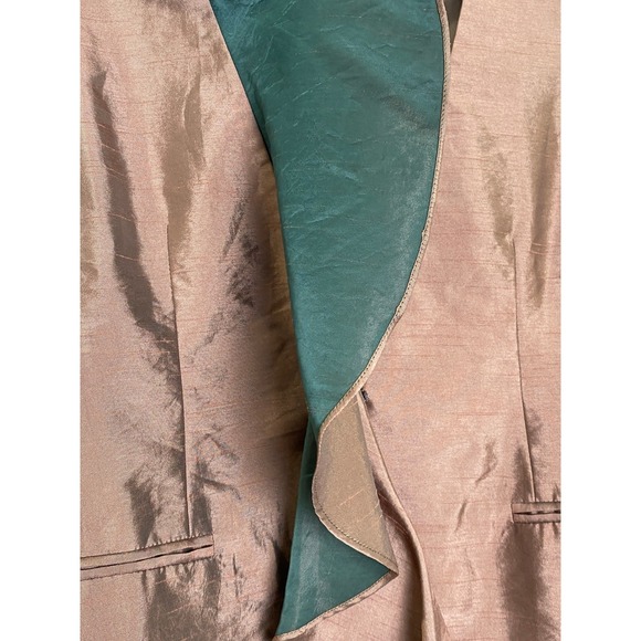 Grace Chuang New York Bronze Polyester Draped Evening Jacket Women's Small - Picture 5 of 9